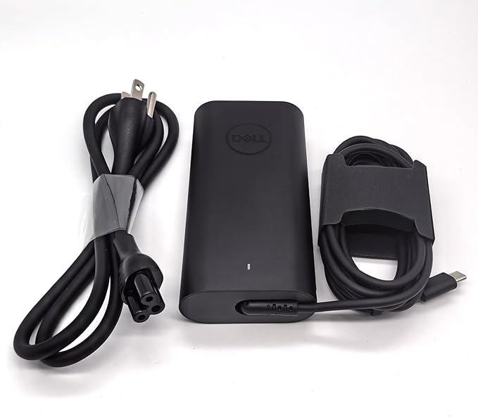 Dell 100W Laptop Charger USB C Type C GAN AC Adapter, XPS 14 9440 AC Charger, Latitude 9440 AC Adapter, Black, DA100PM220