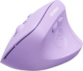 seenda Ergonomic Mouse Wireless, MOU200 Bluetooth Vertical Mouse - 3 Multi-Device Connectivity,1000/1600 /2400 DPI, Ergo Optical Mice for Windows, Mac OS, Computer/PC/Laptop, Purple