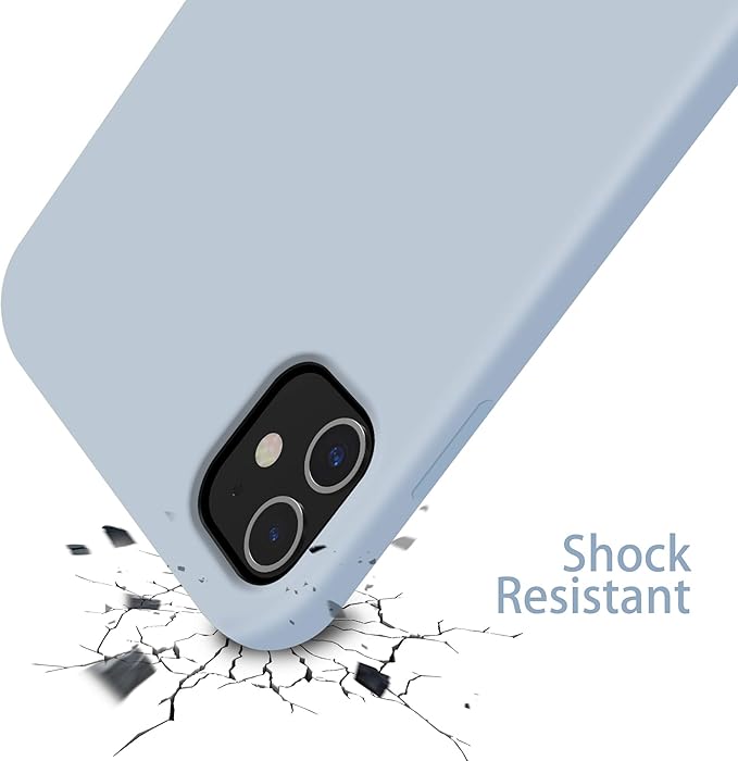 OTOFLY Compatible with iPhone 11 Case,Ultra Slim Fit iPhone Case Liquid Silicone Gel Cover with Full Body Protection Anti-Scratch Shockproof Case (Baby Blue)