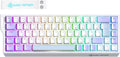 MAGIC-REFINER X68 HE Wired 60% Hall Effect Rapid Trigger Mechanical RGB Gaming Keyboard with 8K Polling,0.04mm RT Accuracy,Magnetic Switch,Adjustable Actuation,Snap Tap for PC Mac Esport Gamer (White)