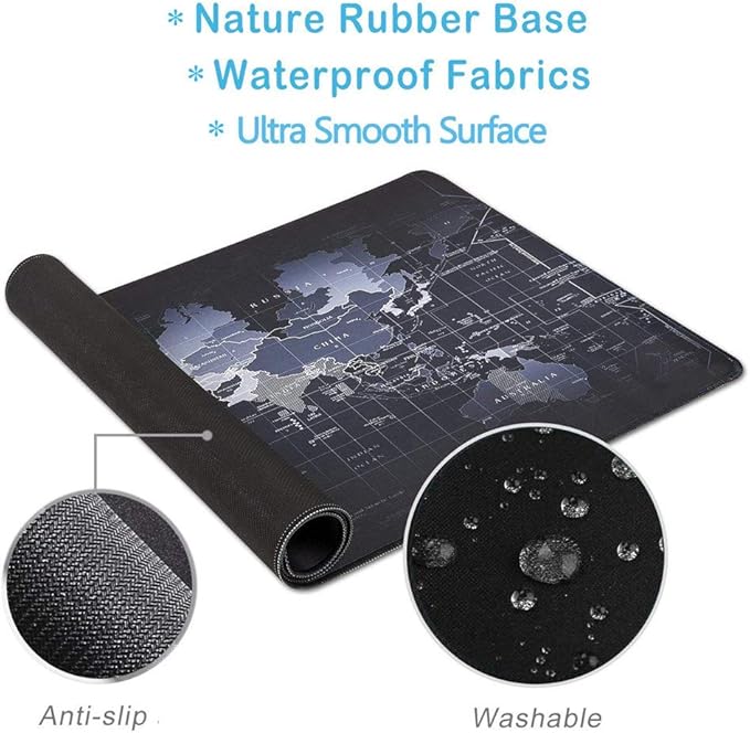 31.5x11.8 Inch Non-Slip Long Extended Large Gaming Mouse Pad with Stitched Edges XL Laptops Keyboard Mouse Mat(AK47)