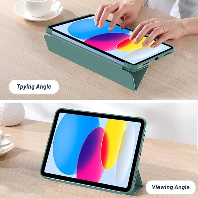 Case for iPad 9.7 Inch (iPad 5th Gen 2017 / 6th Gen 2018 / iPad Air 1 / Air 2) - Slim Lightweight Durable Trifold Stand Cover, Supports Auto Wake/Sleep, Green