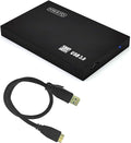 HWAYO 160GB Ultra Slim Portable External Hard Drive USB3.0 2.5'' HDD Storage for PC, Desktop, Laptop, MacBook, Chromebook (Black)