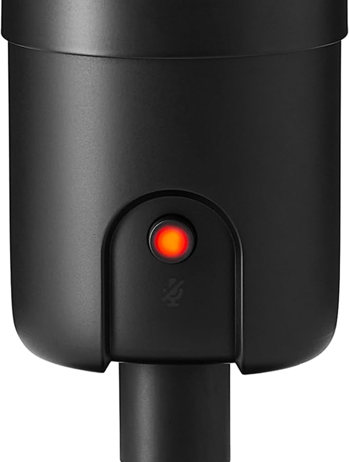 Amazon Basics USB Condenser Microphone for Streaming, Recording, and Podcasting on PC, Plug and Play, Cardioid Pickup, Adjustable Stand with 360° Rotation, Clear Sound, 5.8 x 3.4 inches, Black