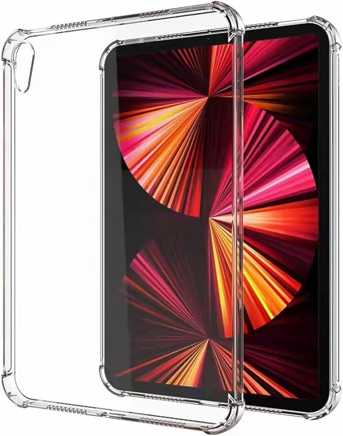 Clear Case for iPad mini 7 2024 (A17 Pro) & iPad mini 6 2021 Case 8.3 inch, UUcovers Lightweight Thin Transparent Soft TPU Back Shockproof Crystal Cover for iPad mini 7th/6th Generation 8.3", Clear