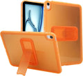 Slim Case for iPad Air 11-inch M4/M3/M2 (2026/2025/2024), Built-in Kickstand Non-Slip Shockproof Rugged Protective for Women Men, Orange