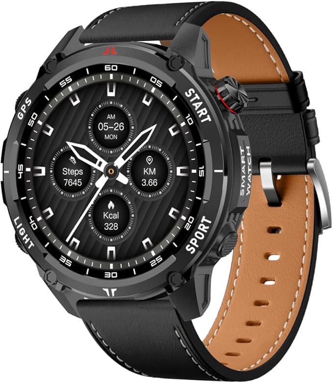 Smart Watch for Men Women, Bluetooth Call, 1.43 Inch Touchscreen Fitness Tracker with Heart Rate, SpO2, Sleep Monitoring, Sports Smartwatch with GPS, Multiple Sport Modes, IP68 Waterproof