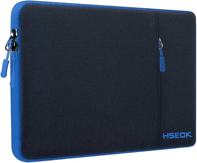 Hseok Laptop Sleeve 15.6 16 inch Case Compatible with MacBook Neo 16, MacBook Pro 16" M5/M4/M3/M2/M1, MacBook Air Pro 15", XPS 16, Most 15" 15.6" 16" Notebooks,Black&Blue