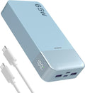 JUOVI Power Bank 65W 20000mAh Laptop Portable Charger, PD QC Fast Charging with 4 USB Ports, External Battery Pack for MacBook iPad Tablet iPhone Samsung Steam Deck and More