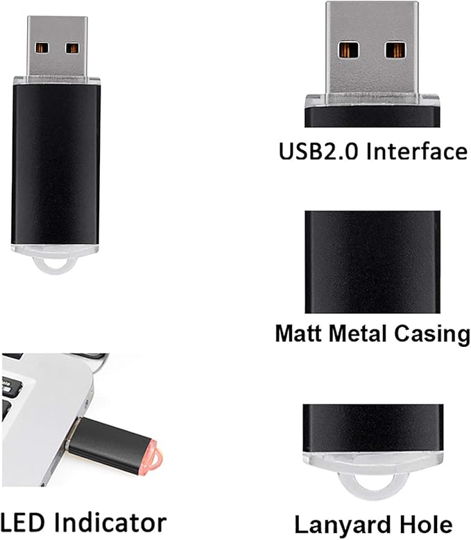 USB Flash Drive 16GB, Maspen Thumb Drive 2.0 High Speed Memory Stick Jump/Zip/Pen Drive,Blue,16 GB