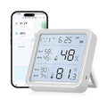 eMylo WiFi Thermometer Hygrometer, Wireless Indoor Humidity Monitor for Room, Smart Temperature Sensor with App Control, Large LCD Display with Light, Notification Alerts, Free Data Storage Export