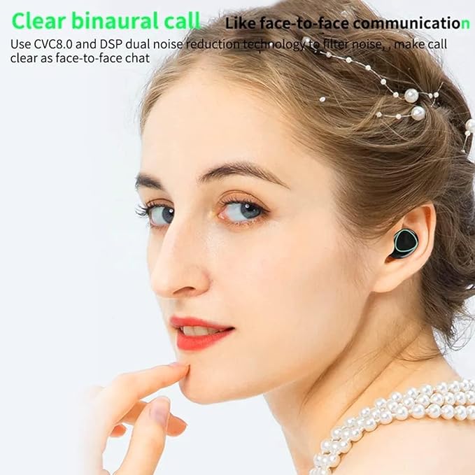 NIUTA Wireless Earbuds,Bluetooth Headphones 132Hr Playtime Sports Ear Buds with Digital Display Charging Case, IPX7 Waterproof Headset with Microphone Cordless Earphone for iPhone Andriod TV