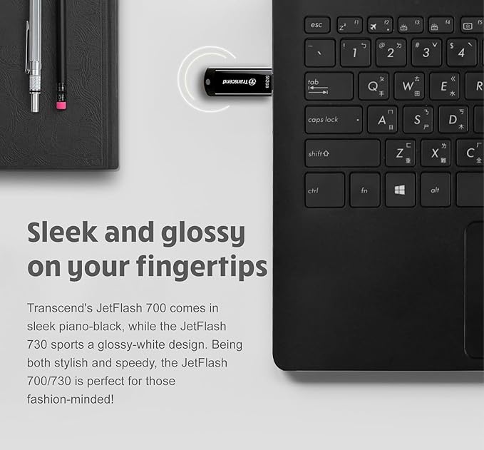 Transcend 128GB, USB3.1, Pen Drive, Classic, Black