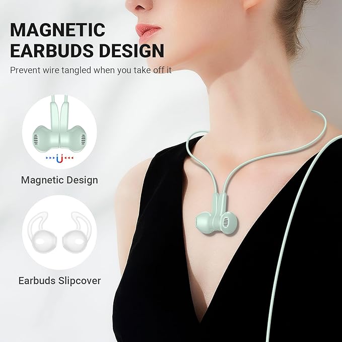 USB C Headphones for iPhone 17 Air 16 15 Pro Max Plus, Type C Earphone with Mic HiFi Stereo Volume Magnet in Ear USBC Wired Earbud for Samsung Galaxy S26 S25 S24 Ultra S23 Fe S22+ Flip/Pixel 10, Green
