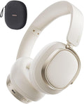 Edifier ES850NB Active Noise Cancelling Headphones, Over Ear Bluetooth Headset, 92H Playtime Wired & Wireless Hi-Res Audio Certified, Fast Charging Clear Calls for Home Office Travel - Ivory