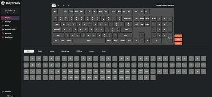 Keychron K10 Version 2, QMK Wireless Mechanical Gaming Keyboard, Full Size Hot-swappable Super Red Switch, RGB Bluetooth/USB-C Wired Professional Office Keyboard for Mac/Windows