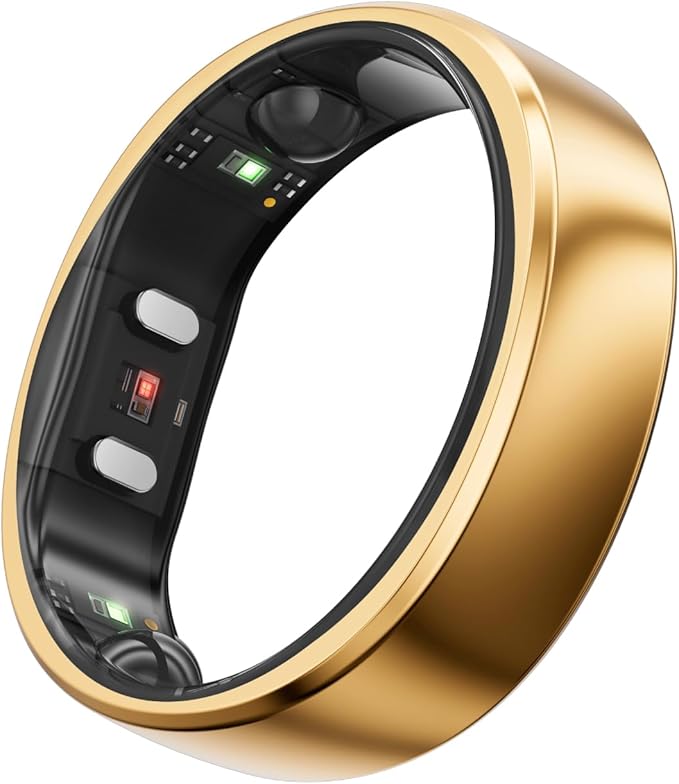RingConn Gen 2, World’s First Smart Ring with Sleep Apnea Monitoring, No APP Subscription, 12-Day Battery Life, Stress/Heart Rate/Women's Health Tracker, Android & iOS Compatible (Rose Gold, Size 7)