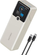 SIXTHGU Laptop Power Bank, 3-Port 20,000mAh Portable Charger with 200W Max Output, PD 3.1 Fast Charging, Flight-Approved for Travel, PowerTower, for MacBook, iPhone 17/16 Series, and More（Beige）
