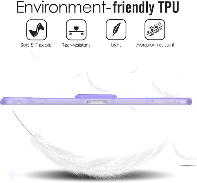Slim Case for iPad Air 11-inch M4/M3/M2 (2026/2025/2024), Built-in Kickstand Non-Slip Shockproof Rugged Protective for Women Men, Purple