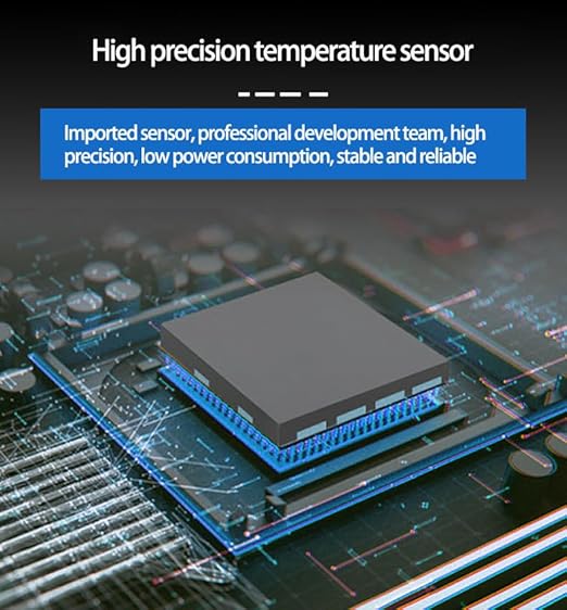 WiFi Refrigerator Thermometer: Digital Fridge Thermometer, LCD Display,App Notification, Remote App Monitor for Pool, Hot Tub, Fish Tank (Temperature)