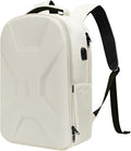 MOSISO 15.6-16 inch 35L Laptop Backpack with USB Charging Port for Women Men, Waterproof Hardshell Travel Business Computer Bag, Anti-Theft Daypack with Luggage Strap, Beige