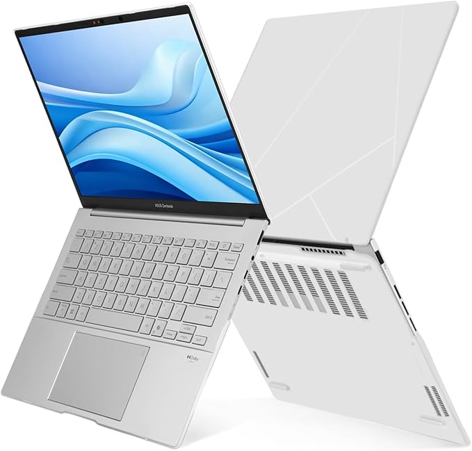 MOSISO Case Compatible with ASUS Zenbook 14 inch OLED 2026 2025 2024 Release (Model: UX3405M / UX3405C), Lightweight Protective Plastic Hard Shell Case Cover, Frosted Clear