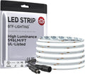 BTF-LIGHTING FCOB COB LED Strip 6000K 596+LM/FT Super Bright UL Listed DC24V 32.8FT 480LED/m 10mm Width Flexible High Density CRI 90+ Dimmable LED Light for Home Indoor Decor(No Controller or Adapter)