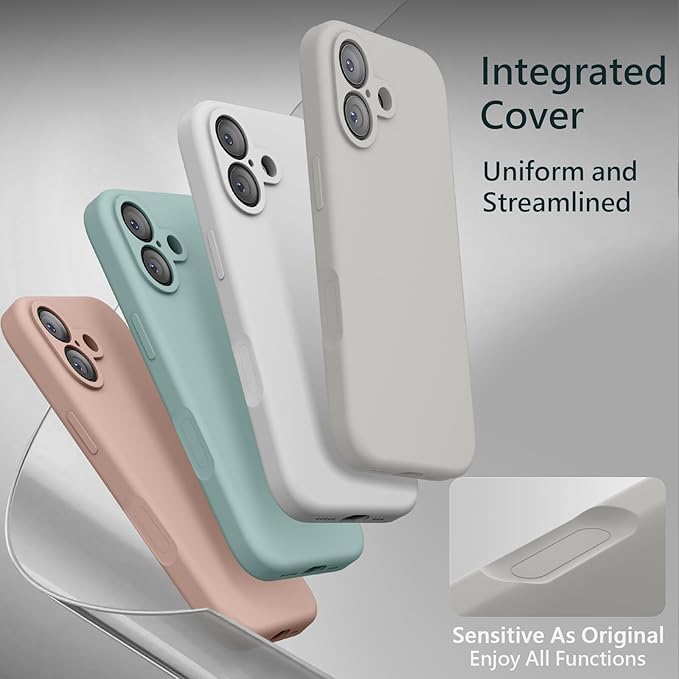 FireNova Magnetic for iPhone 17 Case, Compatible with MagSafe, [Integrated Silicone Camera Control Button] [Camera Protection] Anti-Scratch Microfiber Lining Phone Case, 6.3", Natural Titanium