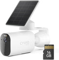 5MP Solar Security Camera Wireless Outdoor, Solar Powered Camera, Battery-Powered with Solar Panel, 11600mAh, Color Night Vision, AI Human/Vehicle Detection, 2.4G WiFi, No Monthly Fee