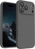 FireNova Magnetic for iPhone 17 Pro Max Case, Compatible with MagSafe, [Integrated Silicone Camera Control Button] [Camera Protection] Anti-Scratch Microfiber Lining Phone Case, 6.9", Space Gray