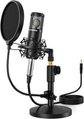 MAONO Condenser Microphone with 25mm Large Diaphragm, Professional Cardioid Studio Condenser Recording Mic with 3.5mm XLR for podcasting, Streaming, Singing, Vocal, Home-Studio (AU-PM325T)