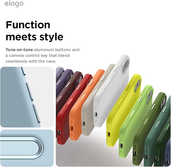 elago for iPhone 17 Case, Premium Magnetic Silicone Case, Compatible with MagSafe, Liquid Silicone Material, Protective Cover, Shockproof, Slim Phone, 6.3 inch (Sky Blue)
