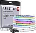 BTF-LIGHTING FCOB COB LED Strip Light IP66, WS2814 Smart IC RGBW 6000K Color Chasing Light, UL Listed DC24V 24FT 784LEDs/m High Density 10mm Width for Home Party DIY Decor(No Adapter or Controller)