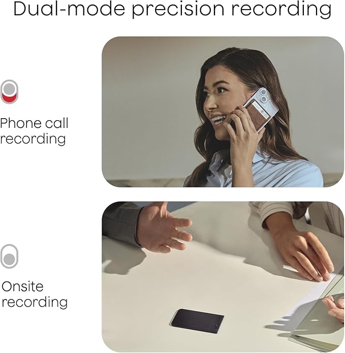 Plaud Note AI Voice Recorder Black with Black Case, App Control, AI Transcribe & Summarize, Support 112 Languages, 64GB Memory, Audio Recorder for Lectures, Meetings, Calls, Non-Pro Version