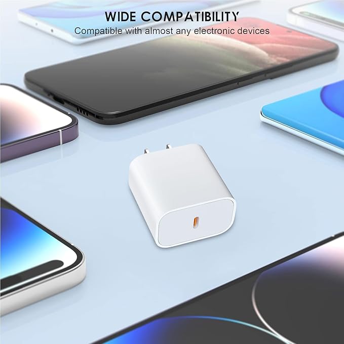 i Phone USB C Fast Charger, 3Pack 40W USB C Wall Charger with 6FT Cable for i Phone 17/17 Plus/17 Pro/17 Pro Max/16/16 Plus/16 Pro/16 Pro Max/15/15 Plus/15 Pro/15 Pro Max