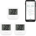 YoLink Smart Wireless Temperature & Humidity Sensor, 3-Pack, Wide Temp Range for Fridge, Green House, Pet Cage, App Alerts, Emails, Text/SMS alerts- Hub Required