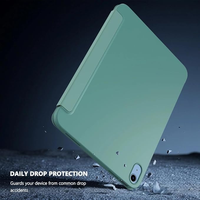 Case for iPad 9th Generation 2021 & iPad 8th Generation 2020 & iPad 7th Generation 2019 10.2 inch - Slim Lightweight Durable Trifold Stand Cover, Supports Auto Wake/Sleep, Green
