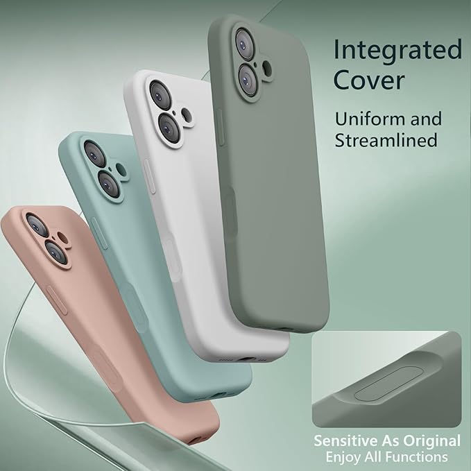 FireNova Magnetic for iPhone 17 Case, Compatible with MagSafe, [Integrated Silicone Camera Control Button] [Camera Protection] Anti-Scratch Microfiber Lining Phone Case, 6.3", Calke Green