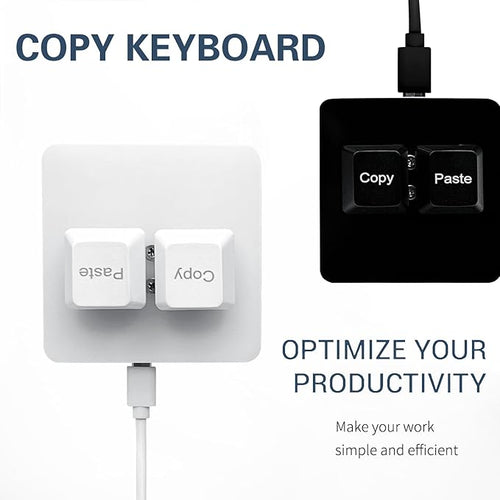 BTXETUEL Copy and Paste 2-Key Keyboard SAYO OSU Keypad Hotswap One Handed Mechanical Gaming Keyboard Cherry Switch RGB Backlit Mini USB Keypad for macros or Rhythm Games