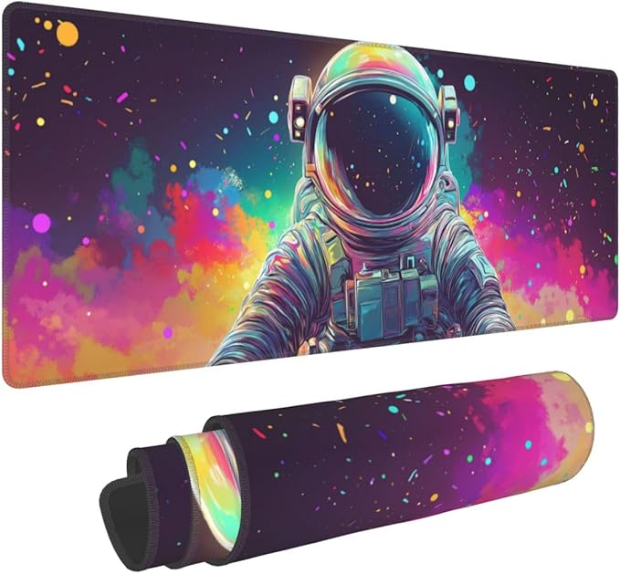 Astronaut Mouse Pad XL Large Mousepad Non Slip Rubber Base Desk Mat for Laptop Computer Gaming 31.5" X 12"