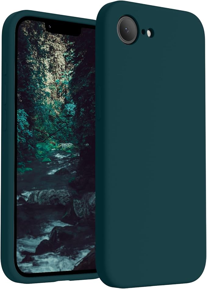 FireNova Magnetic for iPhone 17e Case/iPhone 16e Case, Compatible with MagSafe, [Silicone Camera Protection] Microfiber Lining Phone Case, 6.1", Teal