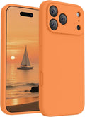 FireNova Magnetic for iPhone 17 Pro Max Case, Compatible with MagSafe, [Integrated Silicone Camera Control Button] [Camera Protection] Anti-Scratch Microfiber Lining Phone Case, 6.9", Orange
