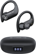 TREBLAB X3 Pro - Sports Wireless Ear Buds Bluetooth - Comfortable Workout Headphones with Secure Ear Hooks, 12H Long Battery Life, IPX5 Sweatproof Earphones, Noise Isolation Over Ear Earbuds