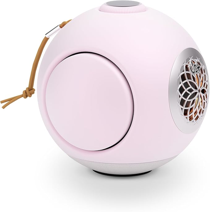 UB+ dBMiNi Waterproof Portable Bluetooth Speaker, 40W Peak Dual Subwoofers Deep Bass Wireless Speaker for Outdoor/Garage/Home/Office, IPX5 Rugged Travel Speaker (Petal Pink)
