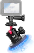 ULANZI Magnetic Camera Mount for Action Camera, Strong Magnetic Mount with 360° Rotation Ball Head and Built-in 6 Magnets, Compatible with Gopro Hero 13/12/11/10, DJI Osmo Action Osmo Nano, Insta360