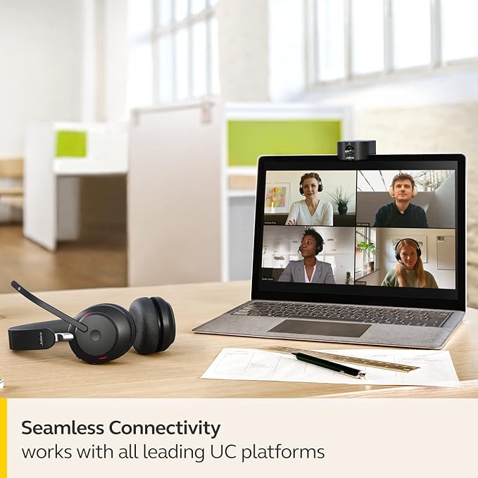 Jabra PanaCast 20 Conferencing Camera - Flexible Plug & Play Personal Video Solution Computer Webcam with AI-Powered 4K Ultra-HD, Intelligent Zoom, and Lighting Optimization - Black