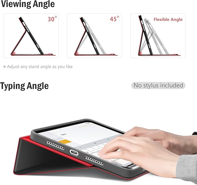 Antbox Case for iPad mini 7 A17 Pro, iPad mini 7th/6th Generation Case (2024/2021) with Pencil Holder Vegan Leather Smart Cover with Auto Sleep/Wake Stand Function