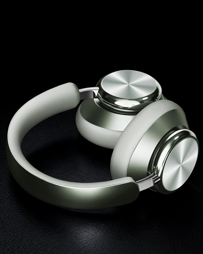Wentronic Y03 Bluetooth Headphones Wireless Active Noise Cancelling Over Ear Headphones 48 Hours Playtime High Sound Quality 6 EQ Music Mode Headphones with Soft Ear Cushion - Green