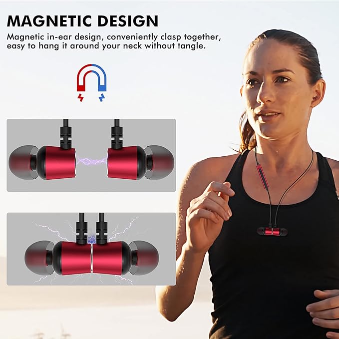 USB C Headphone Type C Earphone Magnetic Wired Earbuds for iPhone 17 Pro Max 16 16e 15 17e for Samsung S26 S25 FE S24 A36 S23 for iPad A16 Pixel 10a 10 9 Noise Canceling in-Ear Headset with Microphone