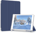 Case for iPad Pro 9.7 Only(Old Model 2016), Lightweight Slim Auto Sleep/Wake Trifold Stand Smart Cover, Soft TPU Frosted Translucent Back Pencil Holder Case for iPad Pro 9.7 Inch, Navy Blue